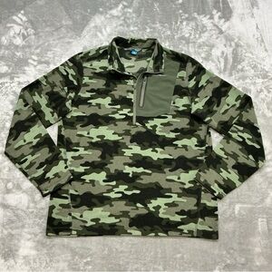 Eddie Bauer First Accent 1/4 Zip Pull Over Fleece Men’s TL Camo outdoor hiking